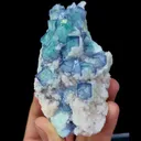 Natural Blue and White Porcelain Fluorite comes from Yaogangxian,Hunan 105*55*45MM - image 4