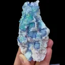 Natural Blue and White Porcelain Fluorite comes from Yaogangxian,Hunan 105*55*45MM - image 1