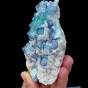 Natural Blue and White Porcelain Fluorite comes from Yaogangxian,Hunan 105*55*45MM - image 2