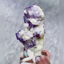 Natural Blue and White Porcelain Fluorite comes from Yaogangxian,Hunan 25*45*25MM - image 3