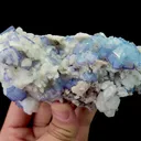 Natural Blue and White Porcelain Fluorite, Mineral Specimen:Yaogangxian,Hunan (125*60*45MM) - image 3