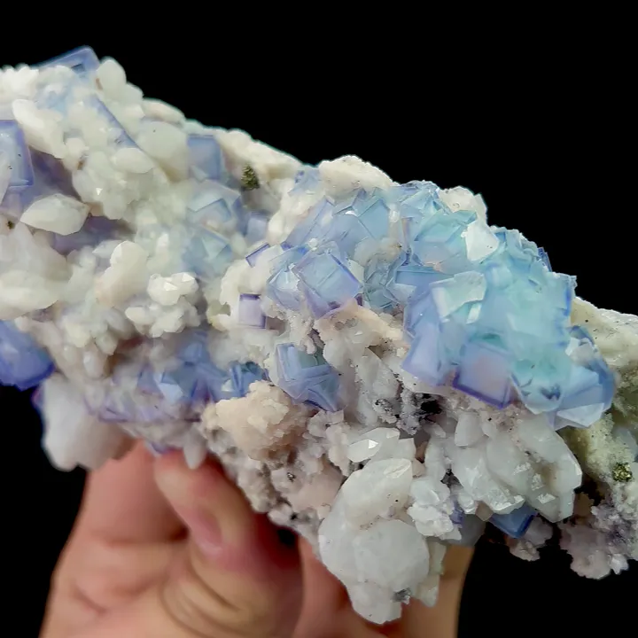 Natural Blue and White Porcelain Fluorite, Mineral Specimen:Yaogangxian,Hunan (125*60*45MM) - image 4