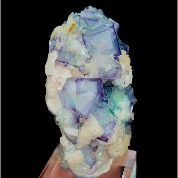 Natural Blue and White Porcelain Fluorite, Mineral Specimen:Yaogangxian,Hunan (30*30*50MM) - image 4