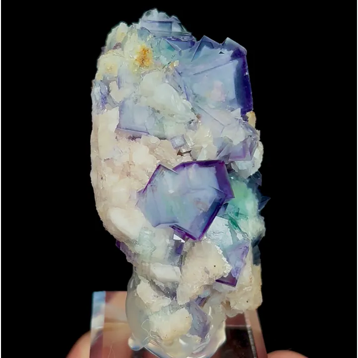 Natural Blue and White Porcelain Fluorite, Mineral Specimen:Yaogangxian,Hunan (30*30*50MM) image