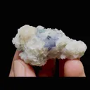 Natural Blue-and-White Porcelain Fluorite, Mineral Specimen：Yaogangxian,Hunan （45*20*25MM） - image 4