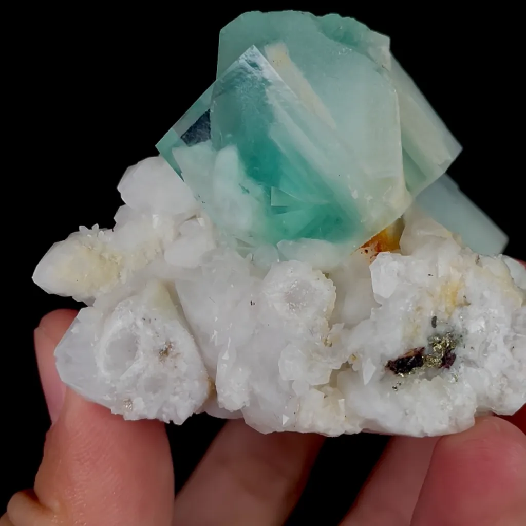 Natural Blue-and-White Porcelain Fluorite, Mineral Specimen:Yaogangxian,Hunan (65*55*50MM) - image 4