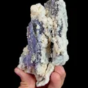 Natural Blue-and-White Porcelain Fluorite, Mineral Specimen:Yaogangxian,Hunan (80*110*65MM) - image 3