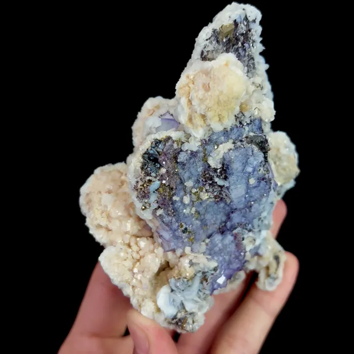 Natural Blue-and-White Porcelain Fluorite, Mineral Specimen:Yaogangxian,Hunan (80*110*65MM) - image 4