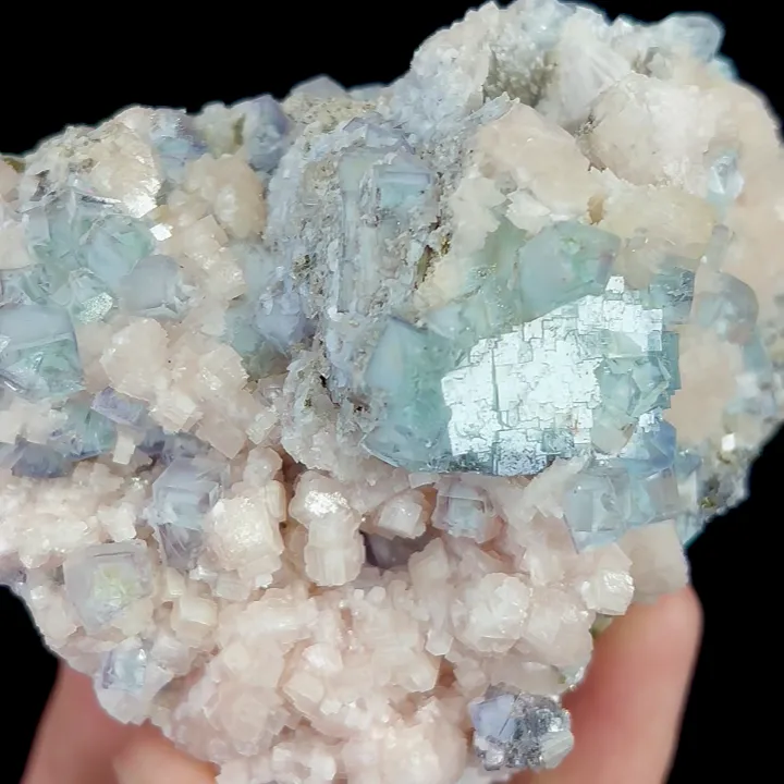 Natural Blue and White Porcelain Fluorite,Mineral Specimen:Yaogangxiam,Hunan (100*65*40MM) - image 3