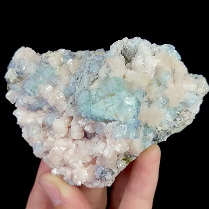 Natural Blue and White Porcelain Fluorite,Mineral Specimen:Yaogangxiam,Hunan (100*65*40MM) - image 5