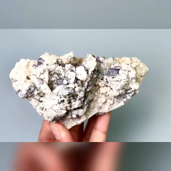 Natural Blue-and-White Porcelain Fluorite,Mineral Specimen:Yaogangxian,Hunan (120*65*50MM) - image 2