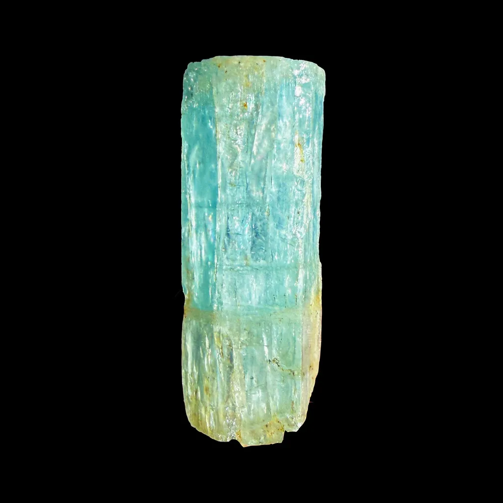 Natural Blue Aquamarine Crystal from Karur, India | Rare Raw Beryl Mineral Specimen | Collector Gemstone image