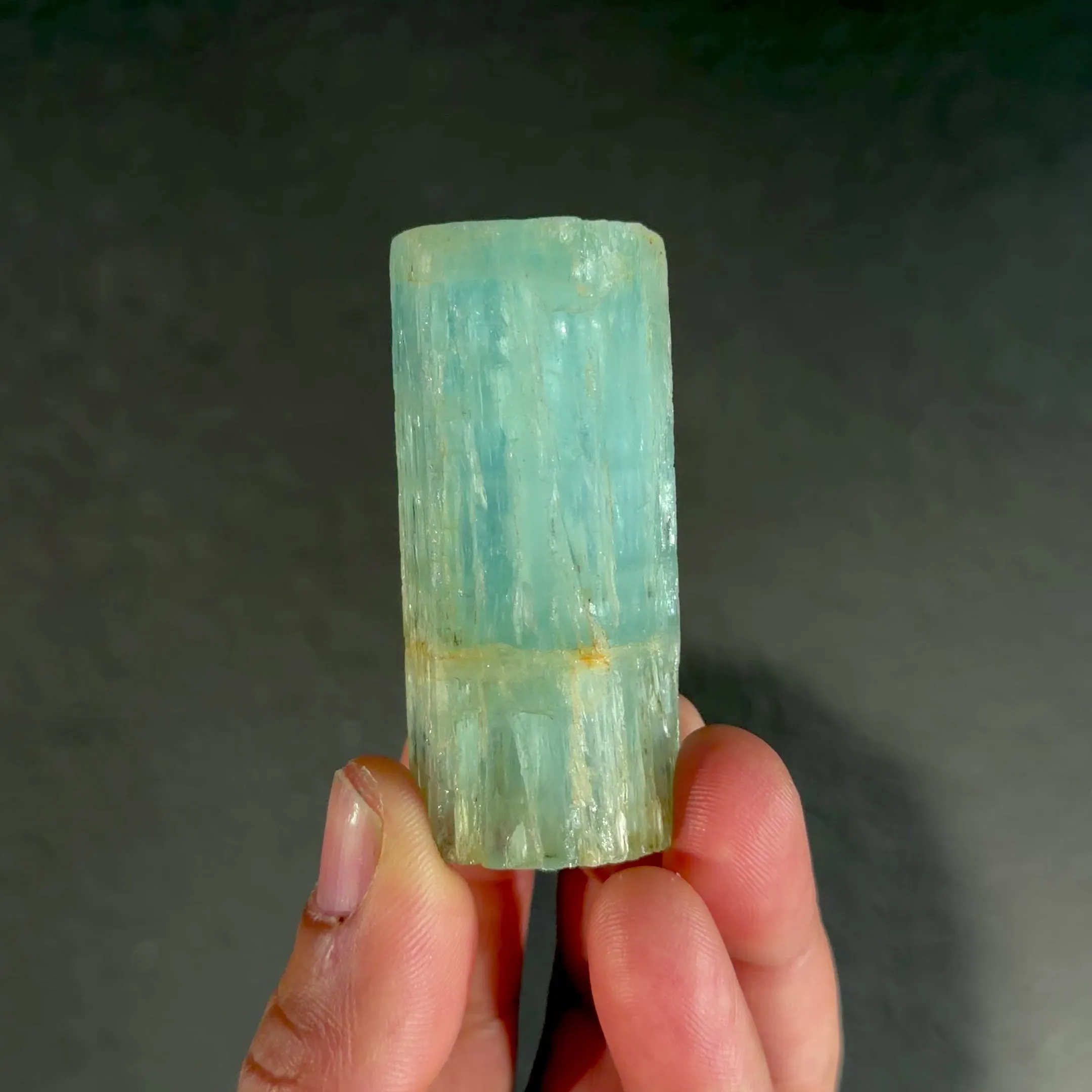 Natural Blue Aquamarine Crystal from Karur, India | Rare Raw Beryl Mineral Specimen | Collector Gemstone - image 5
