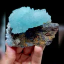 Natural Blue Aragonite comes from Wenshan,Yunnan 105*70*40MM - image 5