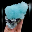 Natural Blue Aragonite comes from Wenshan,Yunnan 105*70*40MM - image 2