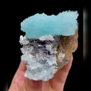 Natural Blue Aragonite comes from Wenshan,Yunnan 105*70*40MM - image 3