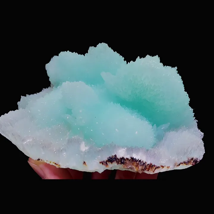 Natural Blue Aragonite comes from Wenshan,Yunnan 120*80*70MM image