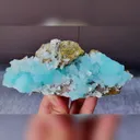 Natural Blue Aragonite comes from Wenshan,Yunnan 135*60*30MM - image 2