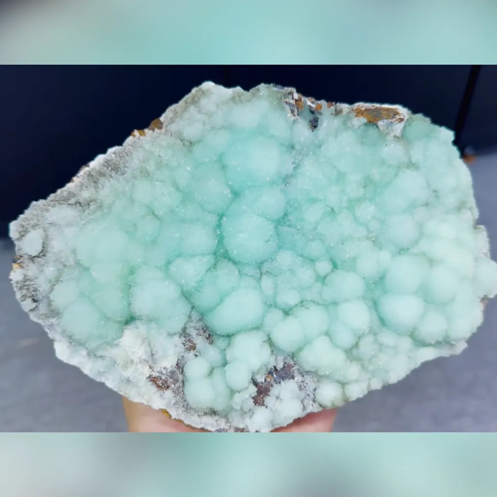 Natural Blue Aragonite comes from Wenshan,Yunnan 230*170*60MM - image 2