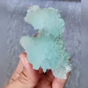 Natural Blue Aragonite comes from Wenshan,Yunnan 85*50*20MM - image 2