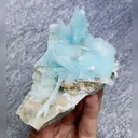 Natural Blue Aragonite comes from Wenshan,Yunnan 90*70*30MM - image 5