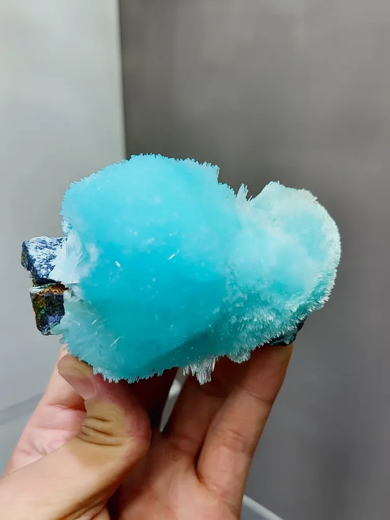 Natural Blue Aragonite comes from Wenshan,Yunnan 95*40*67MM - image 2