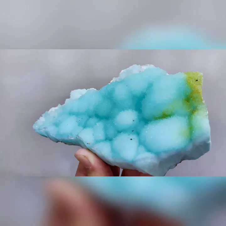 Natural Blue Aragonite, Mineral Specimen: Wenshan,Yunnan (1660*85*25mm) image