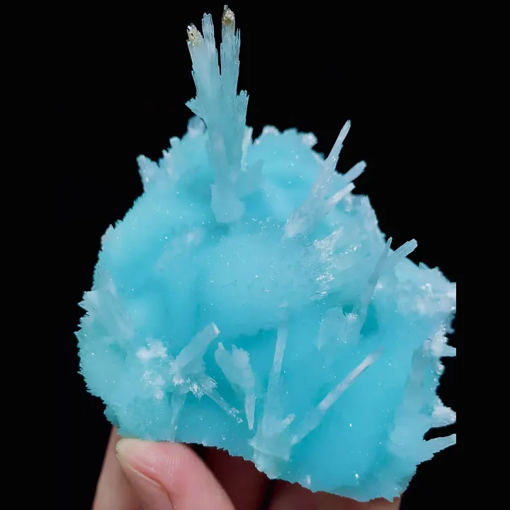 Natural Blue Aragonite, Mineral Specimen: Wenshan,Yunnan (75*75*55mm) - image 4