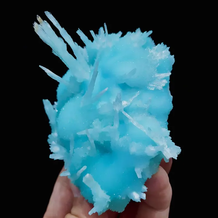 Natural Blue Aragonite, Mineral Specimen: Wenshan,Yunnan (75*75*55mm) - image 5