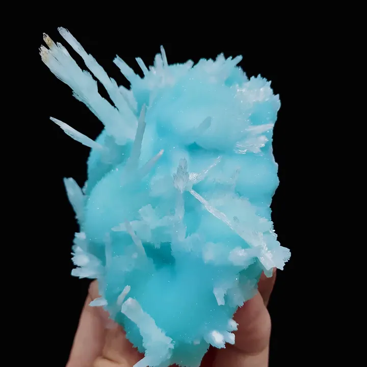 Natural Blue Aragonite, Mineral Specimen: Wenshan,Yunnan (75*75*55mm) - image 3