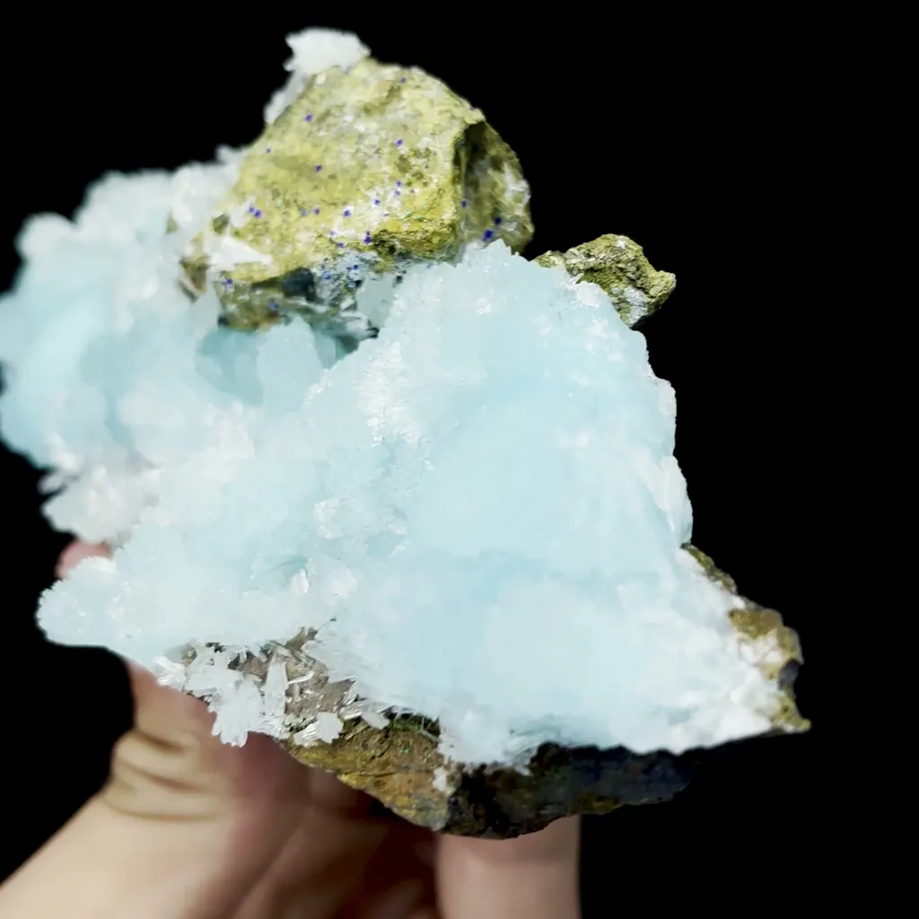 Natural Blue Aragonite Mineral Specimen,High Quality Specimen,WENSHAN,YUNNAN,CHINA(135*60*30mm) - image 3