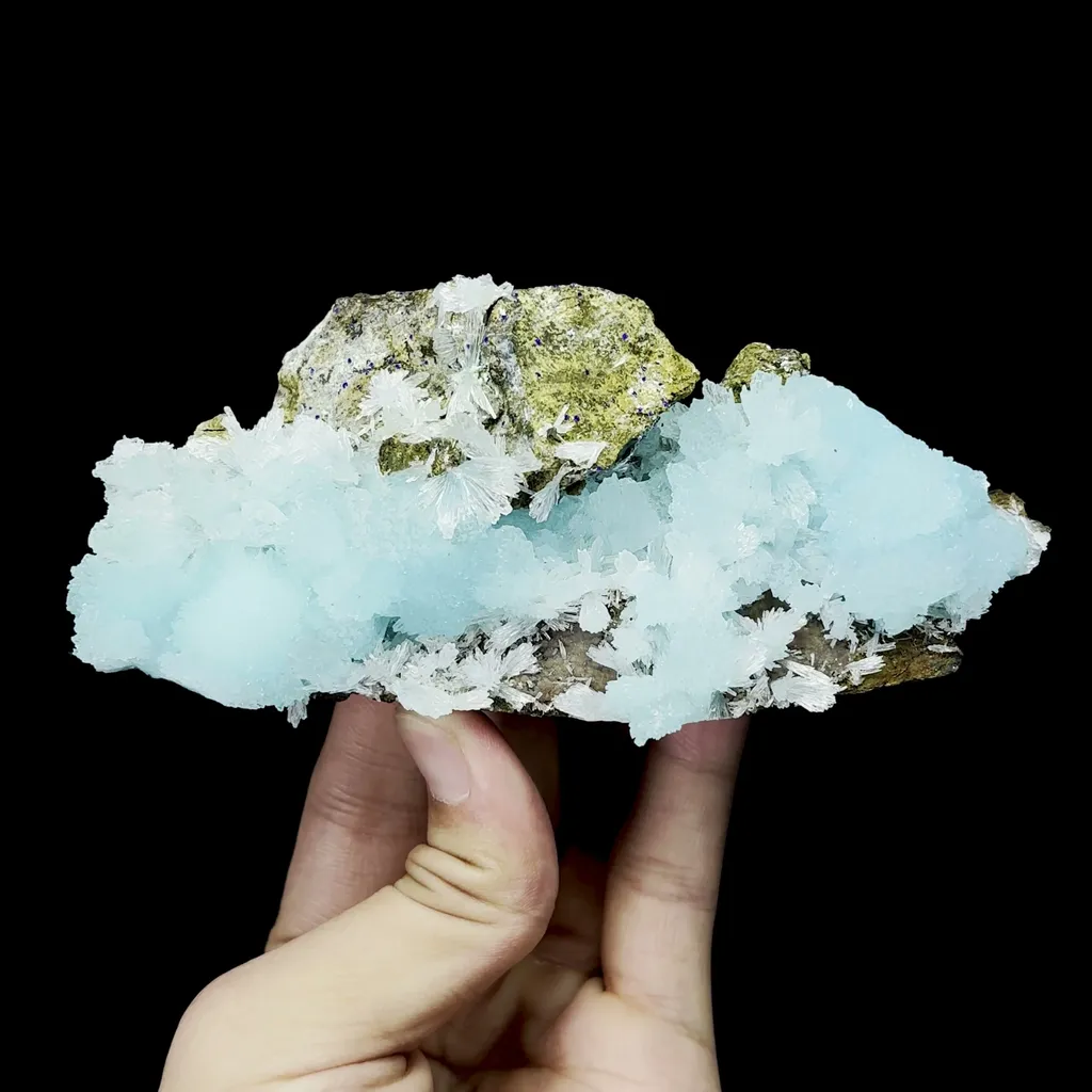 Natural Blue Aragonite Mineral Specimen,High Quality Specimen,WENSHAN,YUNNAN,CHINA(135*60*30mm) - image 4