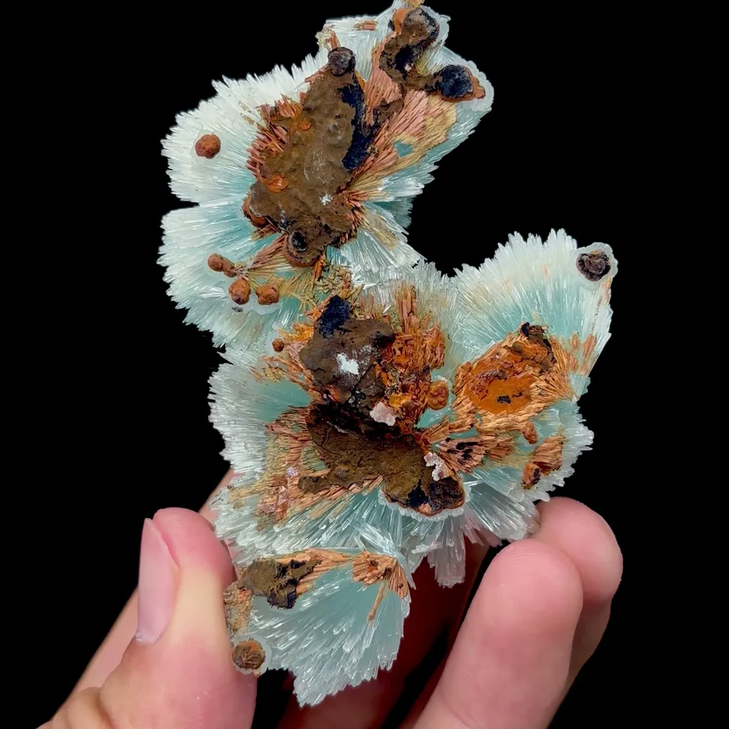 Natural Blue Aragonite Mineral Specimen,High Quality Specimen,WENSHAN,YUNNAN,CHINA(85*50*20mm) - image 4