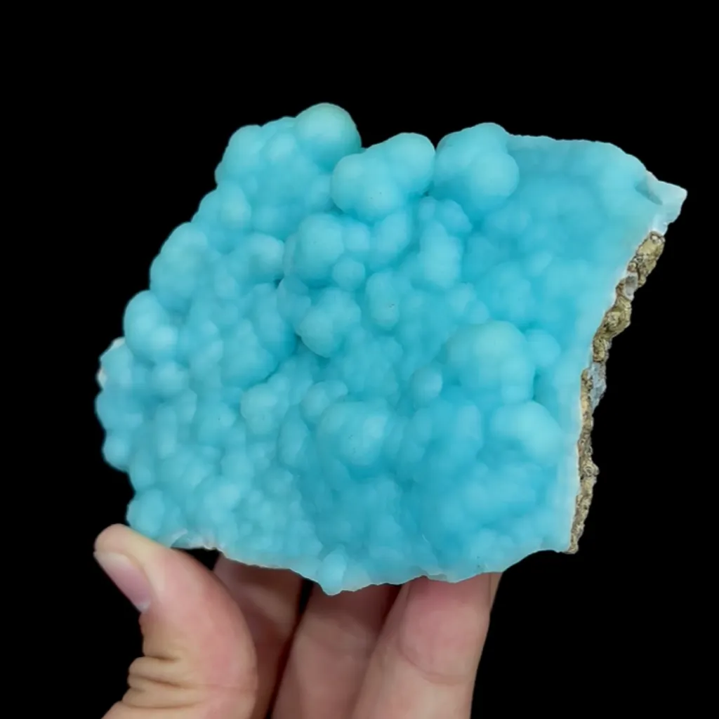 Natural Blue Aragonite, Mineral Specimen:Wenshan,Yunnan (100*75*35MM) image