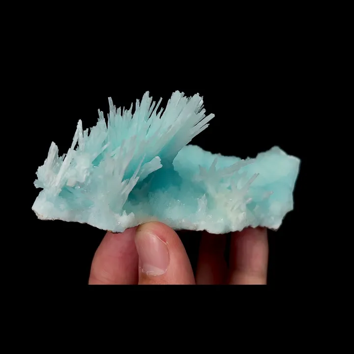 Natural Blue Aragonite, Mineral Specimen:Wenshan,Yunnan (105*40*40MM) image