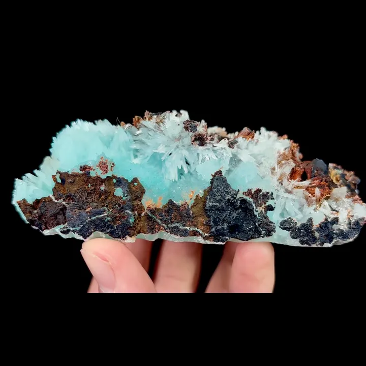 Natural Blue Aragonite, Mineral Specimen:Wenshan,Yunnan (110*35*35MM) - image 3
