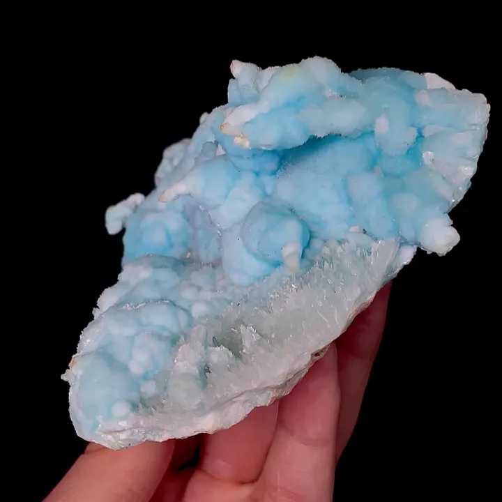 Natural Blue Aragonite, Mineral Specimen:Wenshan,Yunnan (130*95*55MM) image