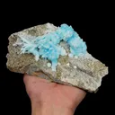 Natural Blue Aragonite, Mineral Specimen:Wenshan,Yunnan (160*90*45MM) - image 5