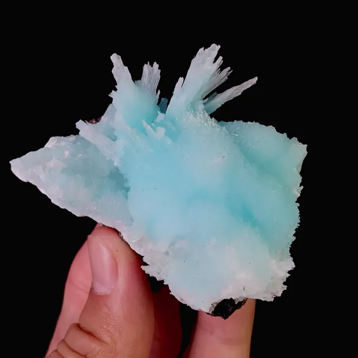 Natural Blue Aragonite, Mineral Specimen:Wenshan,Yunnan (70*40*30MM) - image 3