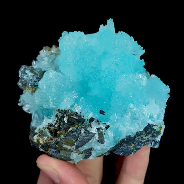 Natural Blue Aragonite, Mineral Specimen:Wenshan,Yunnan (85*65*45MM) - image 5