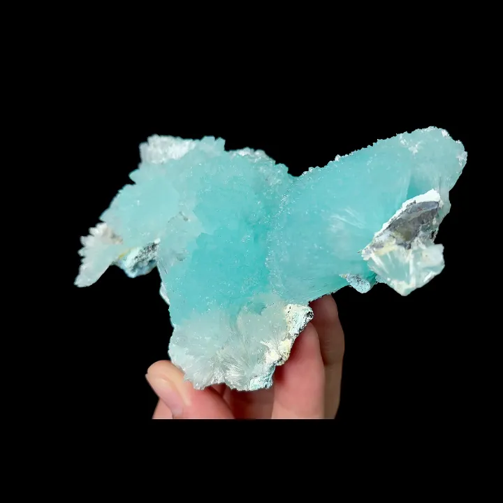 Natural Blue Aragonite, Mineral Specimen:Yunnan,Wenshan (115*75*40MM) image