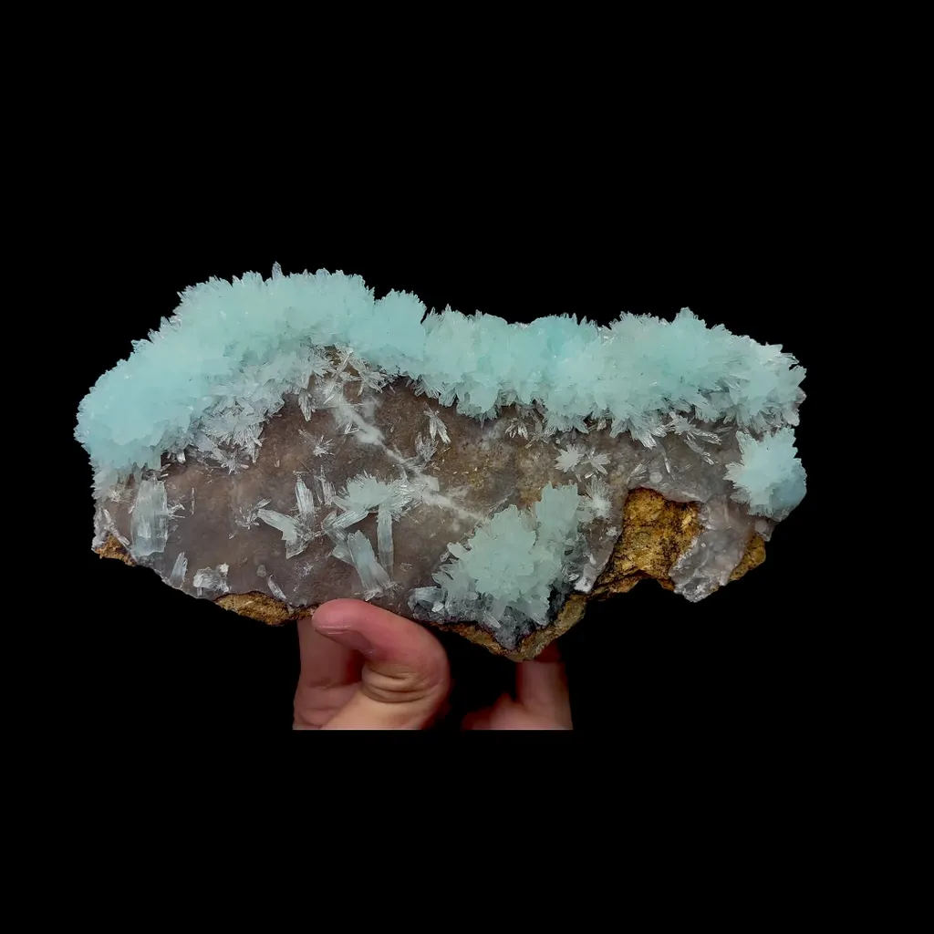 Natural Blue Aragonite, Mineral Specimen:Yunnan,Wenshan (180*90*40MM) - image 4