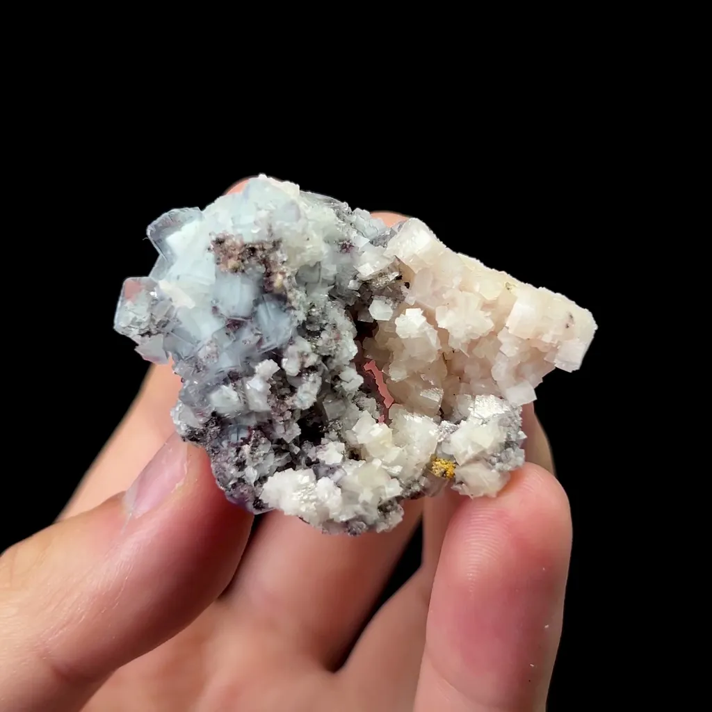 Natural Blue Celadon Coloured Fluorite Mineral Specimen,High Quality Specimen,YAO GANG XIAN,HUNAN,CHINA(35*45*15mm) image