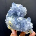 Natural Blue Celestine Crystals Cluster from Afghanistan - image 2