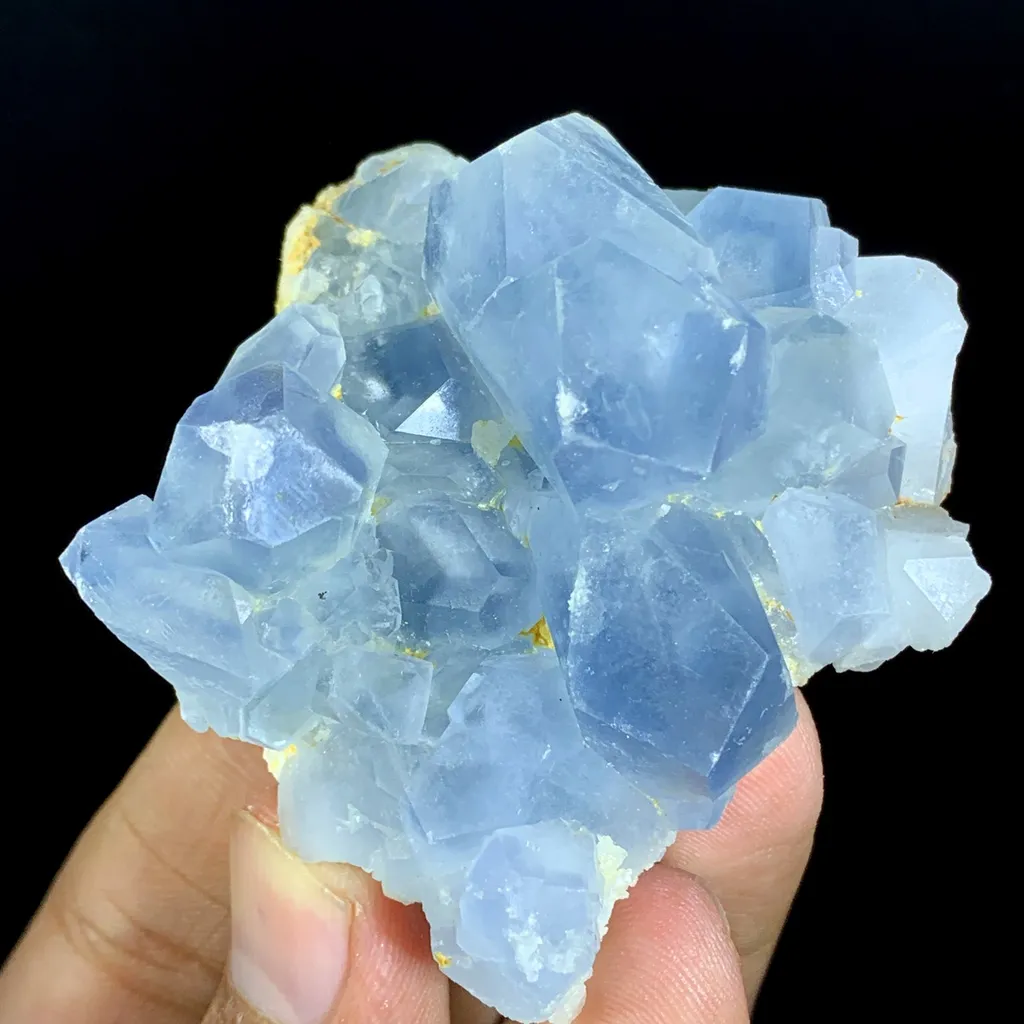 Natural Blue Color Celestine Crystals Cluster, Celestine Bunch, Raw Celestine, Celestine Specimen, Minerals Specimen, Celestine from Afghanistan - - image 4