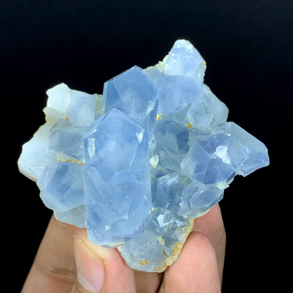 Natural Blue Color Celestine Crystals Cluster, Celestine Bunch, Raw Celestine, Celestine Specimen, Minerals Specimen, Celestine from Afghanistan - - image 6