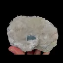 Natural Blue Cube Fluorite and Calcite, Mineral Specimen: Yaogangxian,Hunan (105*70*55MM) - image 4