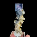 Natural Blue Cube Fluorite and Dolomite, Mineral Specimen:Yaogangxian,Hunan (25*35*75MM) - image 1