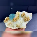 Natural Blue Cube Fluorite and Dolomite Symbiosis comes from Shizhuyuan,Chenzhou 160*110*35MM - image 3