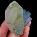 Natural Blue Cube Fluorite and Quartz Tower, Mineral Specimen:Yaogangxian,Hunan (45*55*25MM) - image 3